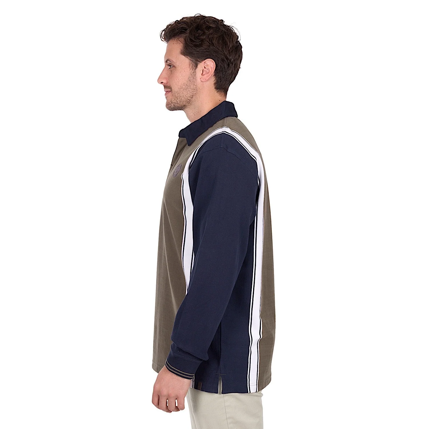 Thomas Cook Men's Travis Rugby - Navy / Dark Tan - Image 2