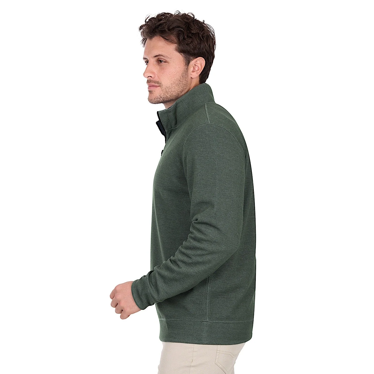 Thomas Cook Men's Vic Reversible 1/4 Zip Jumper - Green / Navy - Image 3