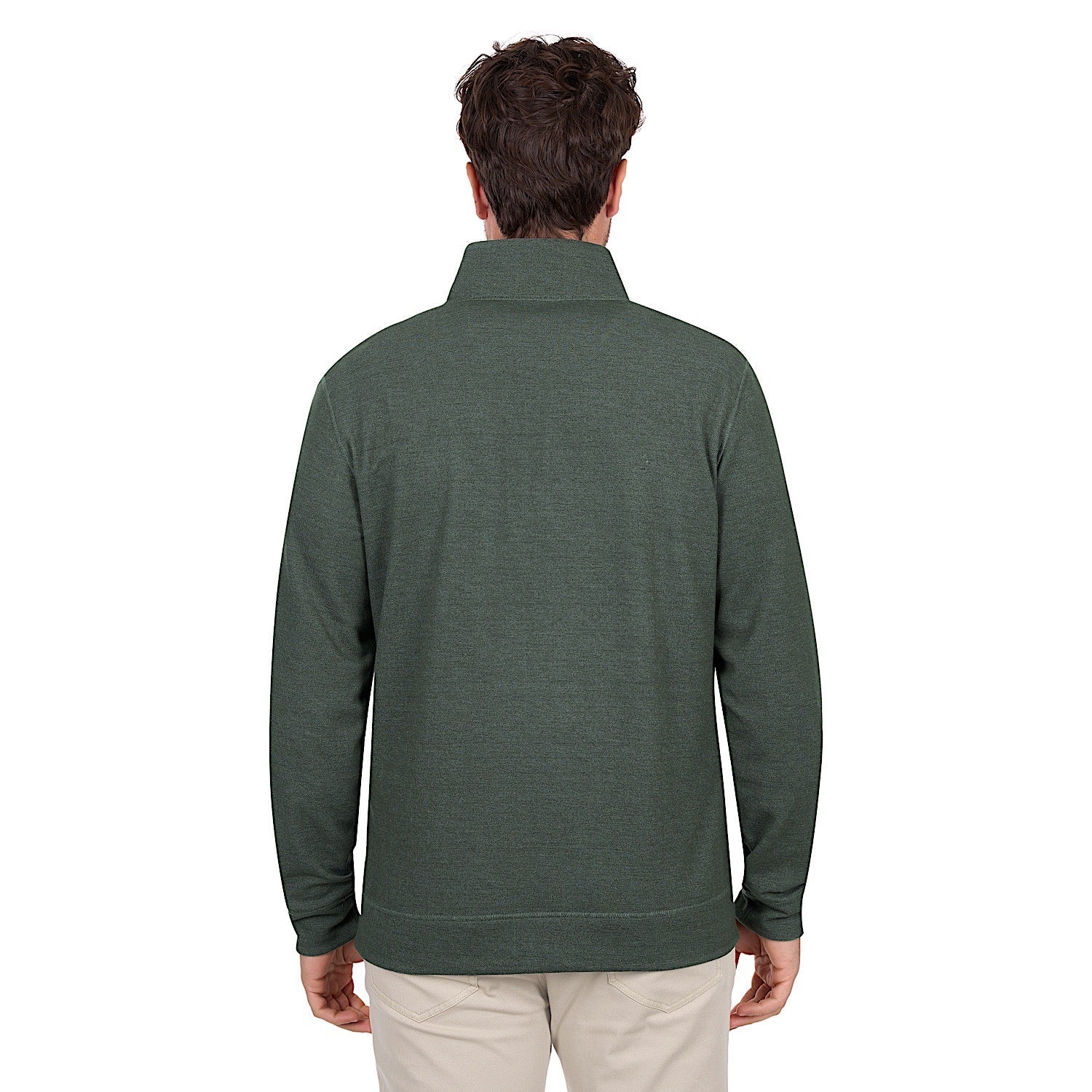 Thomas Cook Men's Vic Reversible 1/4 Zip Jumper - Green / Navy - Image 4