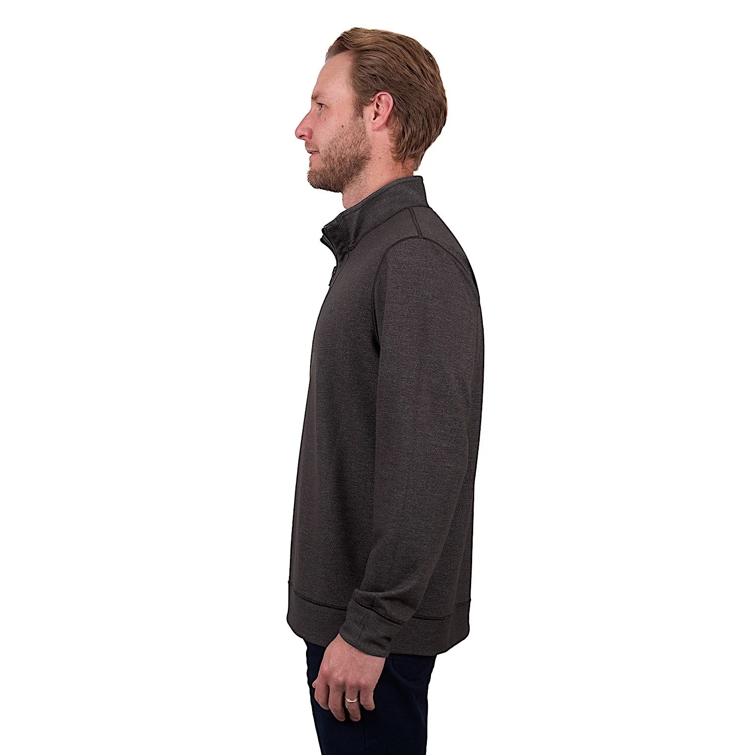Thomas Cook Men's Vic Reversible 1/4 Zip Jumper - Navy/Dark Tan - Image 5