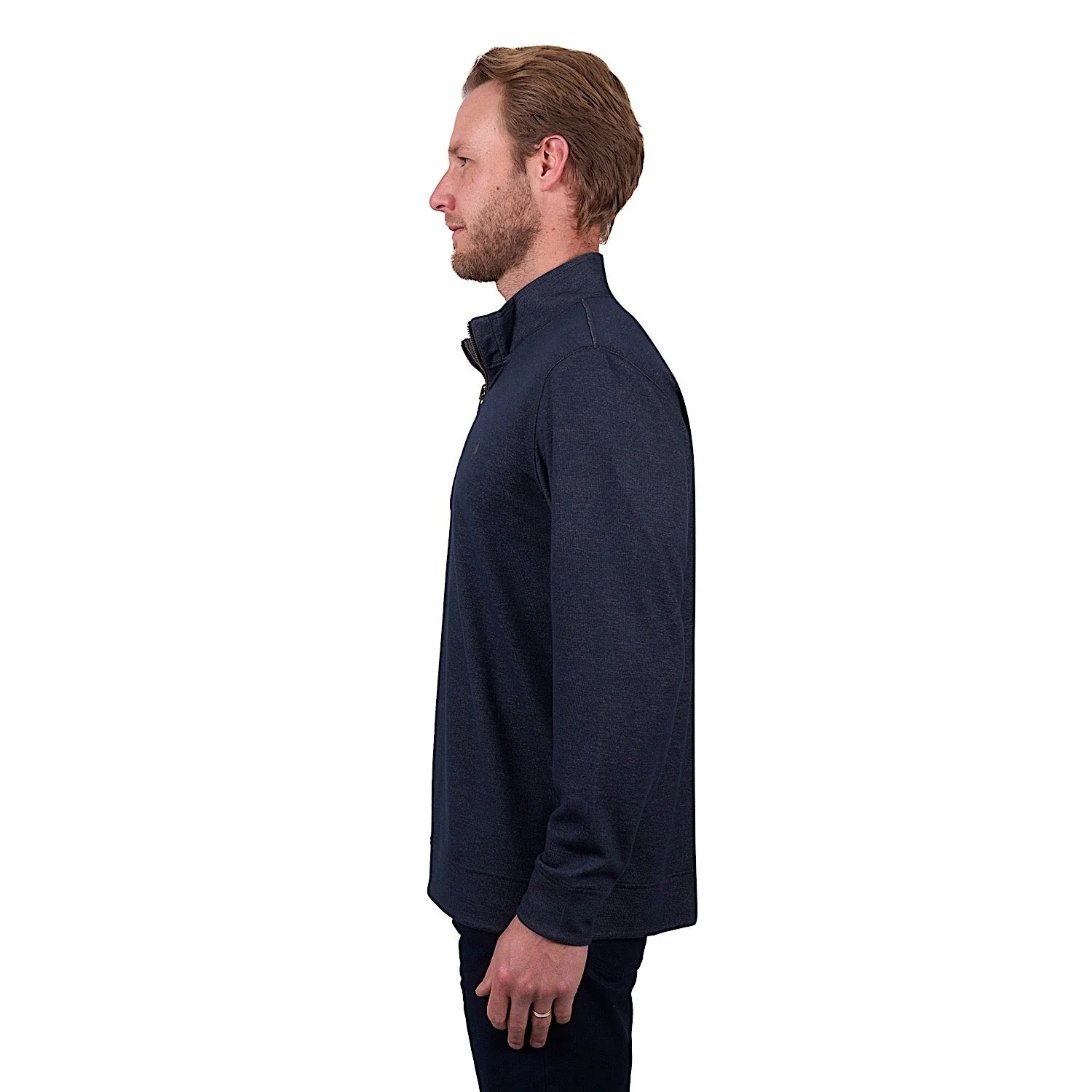 Thomas Cook Men's Vic Reversible 1/4 Zip Jumper - Navy/Dark Tan - Image 6