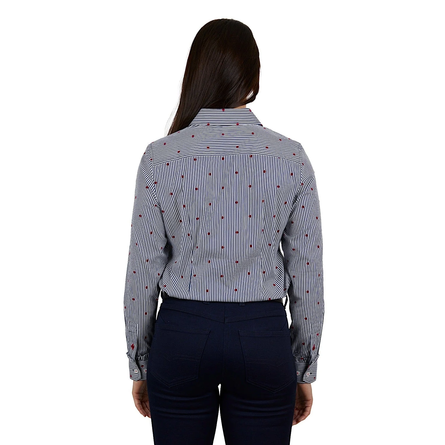 Thomas Cook Womens Alex Shirt Navy/Berry - Image 3