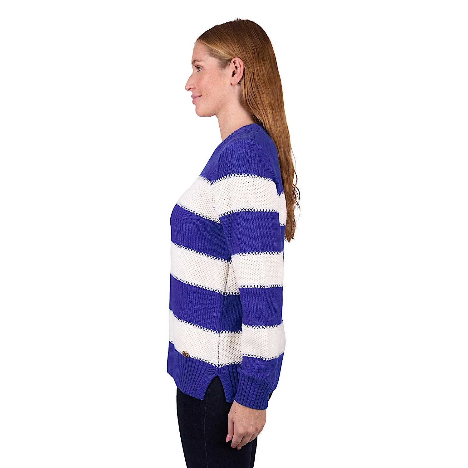 Thomas Cook Women's Alison Stripe Knit Jumper - Royal Blue - Image 2