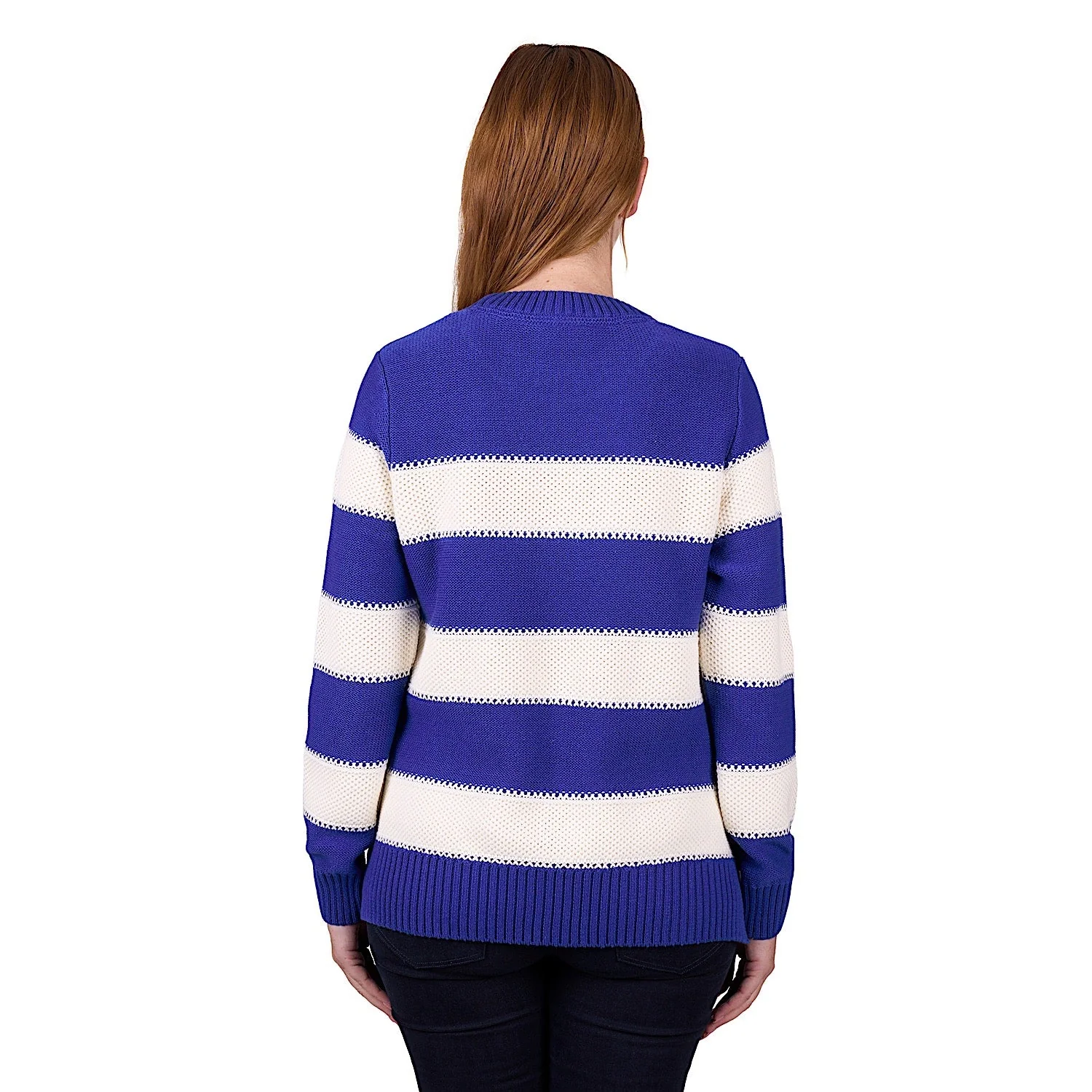 Thomas Cook Women's Alison Stripe Knit Jumper - Royal Blue - Image 3