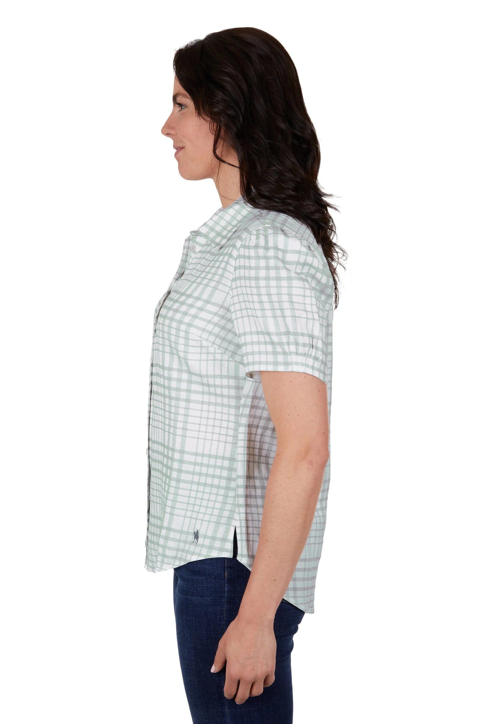 Thomas Cook Women's Blake Linen Short Sleeve Shirt Sage - Image 4