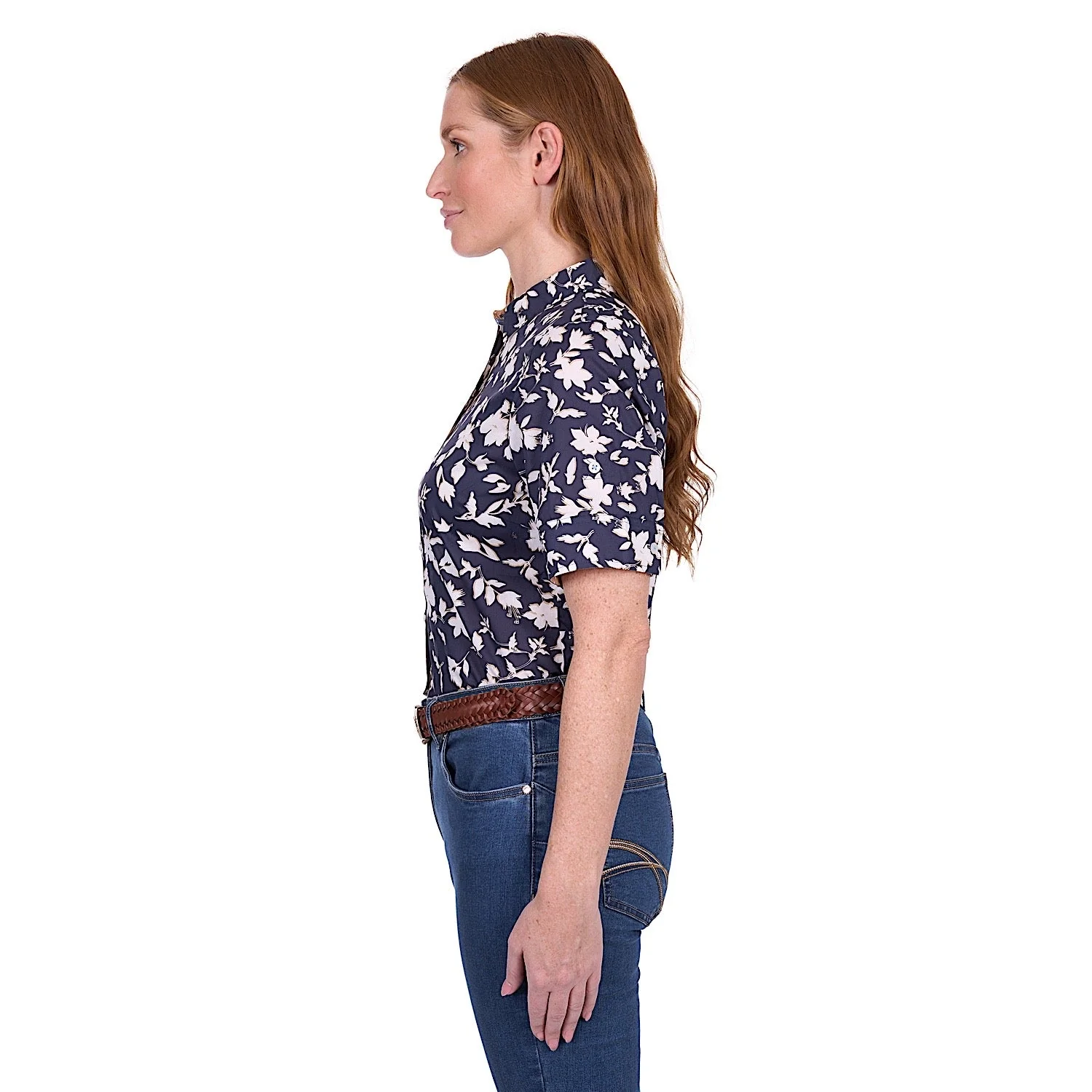Thomas Cook Women's Celine Short Sleeve Shirt - Navy/Tan - Image 3