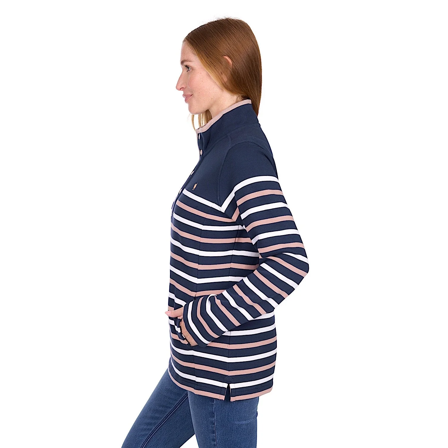 Thomas Cook Women's Hannah Rugby - Navy / Tan - Image 3