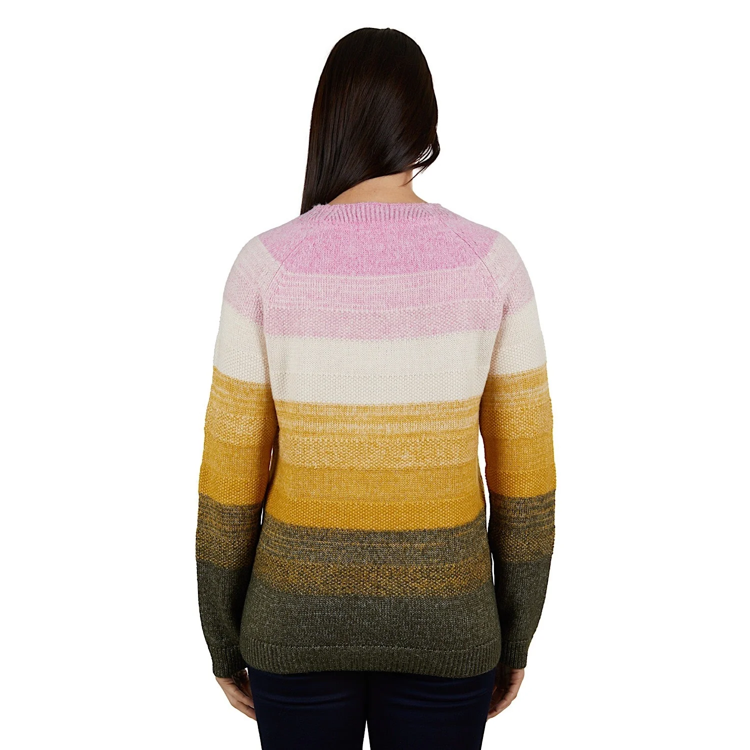 Thomas Cook Womens Michelle Stripe Knit Jumper Rose - Image 3