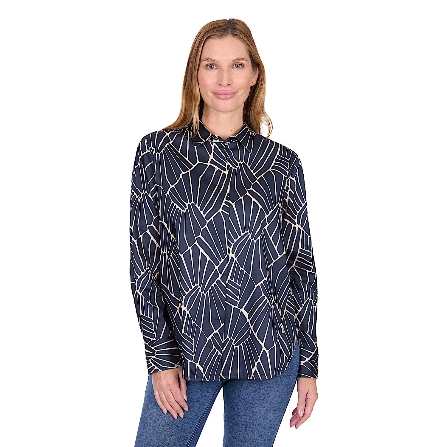 Thomas Cook Women's Narelle Shirt - Navy / Tan