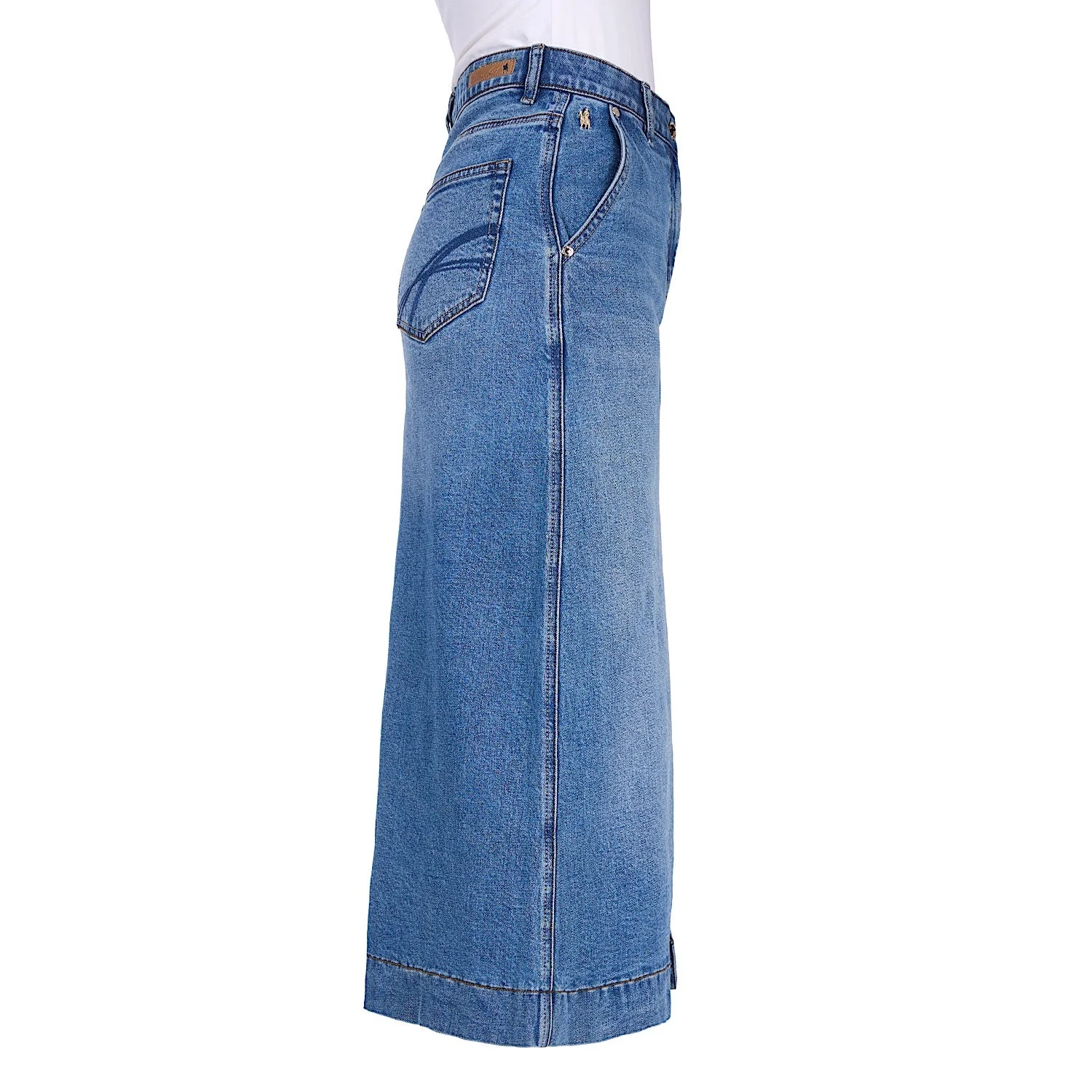 Thomas Cook Women's Nova Denim Skirt - Light Wash - Image 3