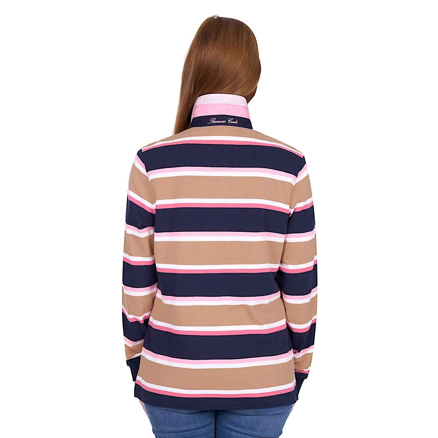 Thomas Cook Women's Ruth Rugby - Tan / Pink - Image 3