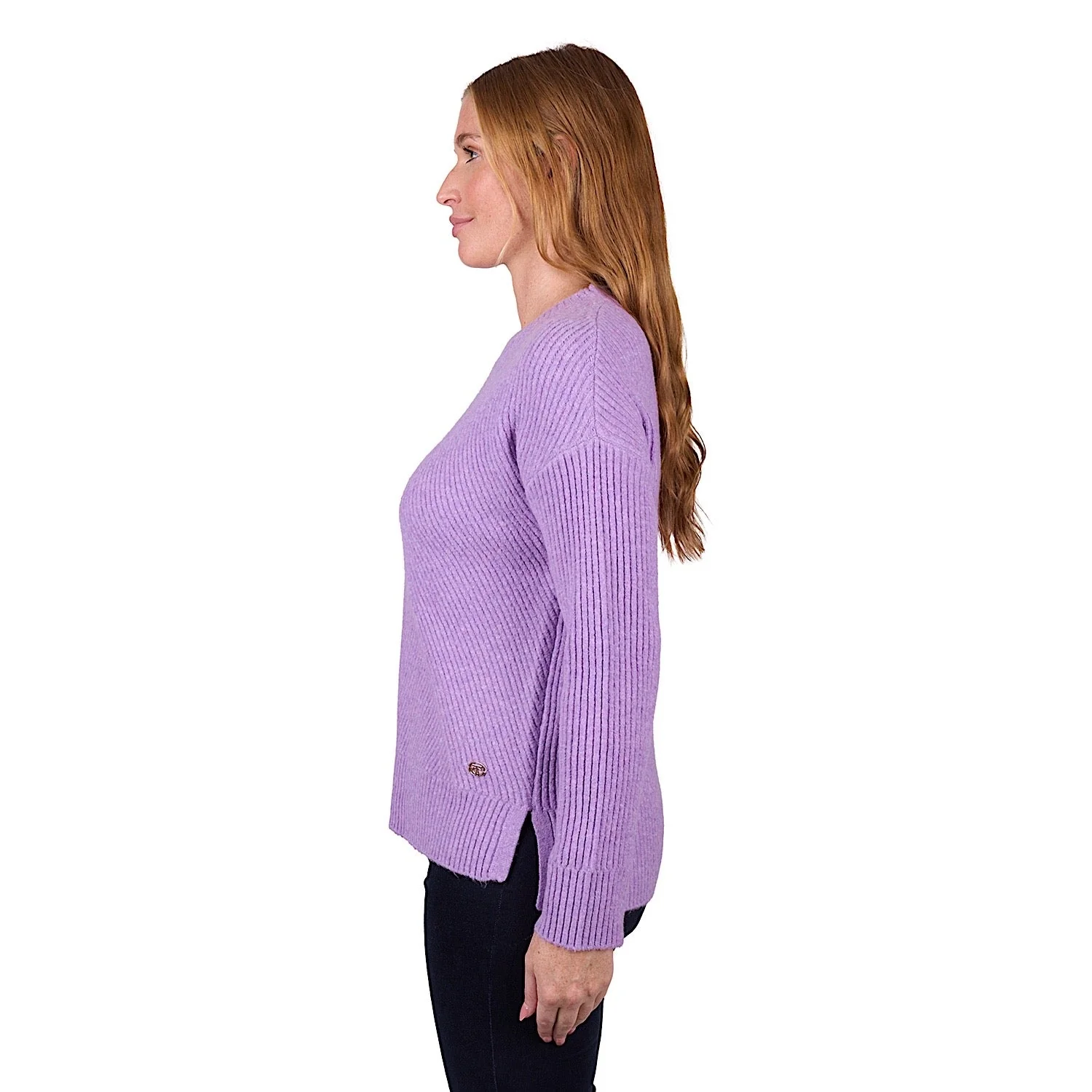 Thomas Cook Women's Sofia Rib Knit Jumper - Lilac Marle - Image 2