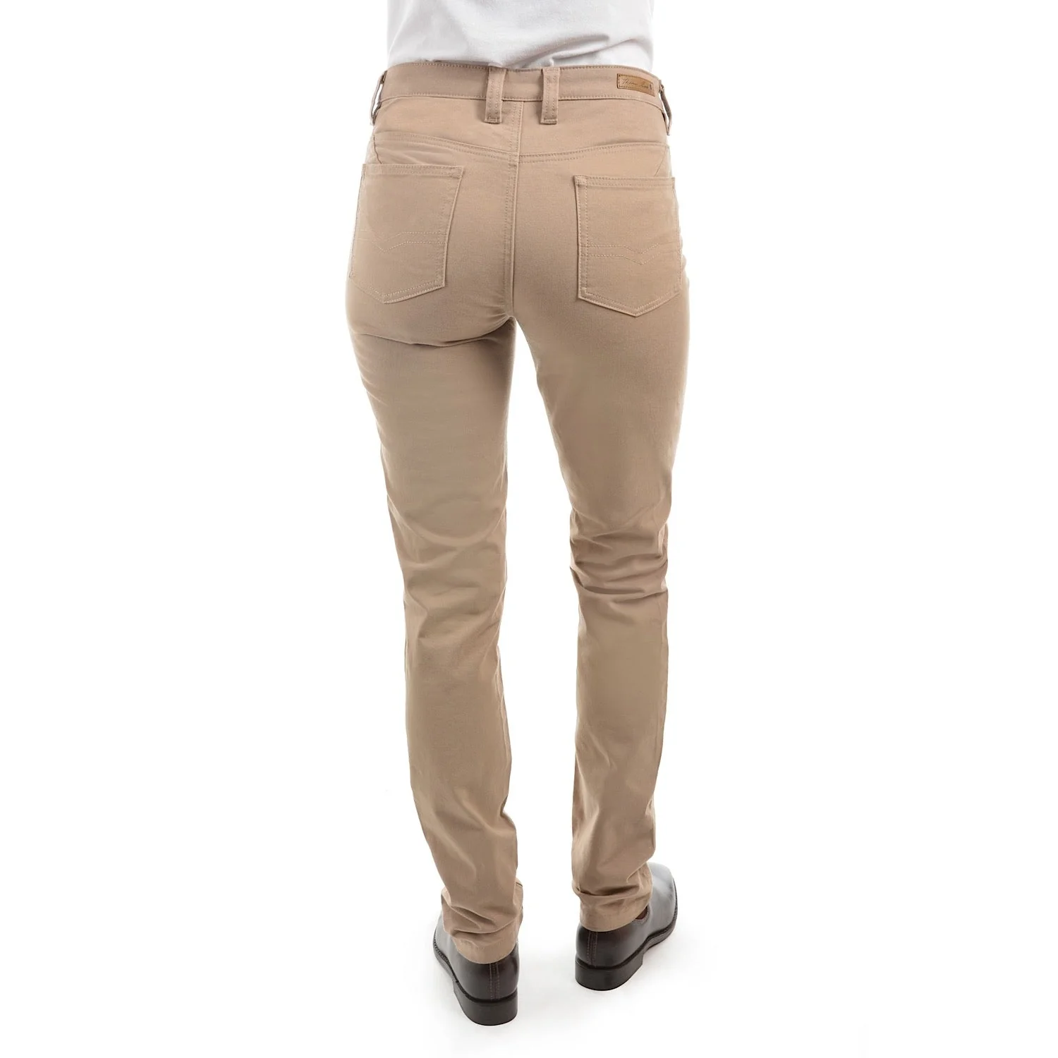 Thomas Cook Women's Stretch Moleskin Slim Leg Wonder Jean Sand 32" Leg - Image 3