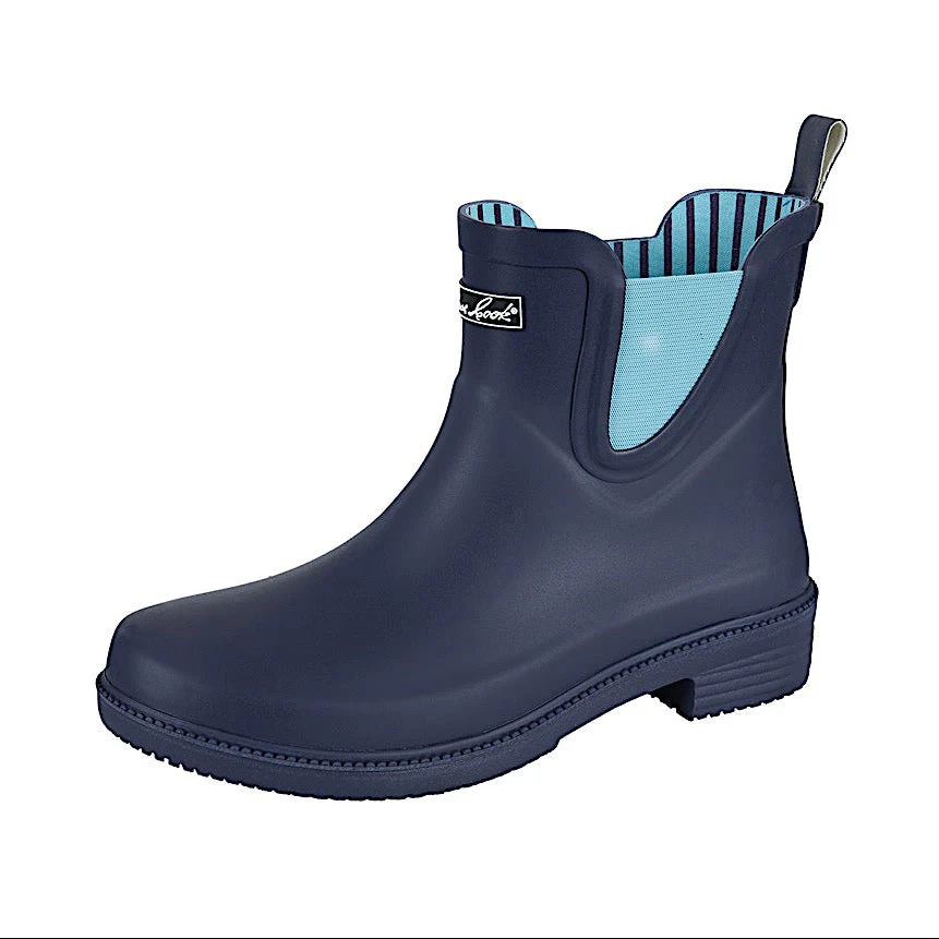 Thomas Cook Women's Wynyard Jersey Gumboot - Navy / Pale Blue