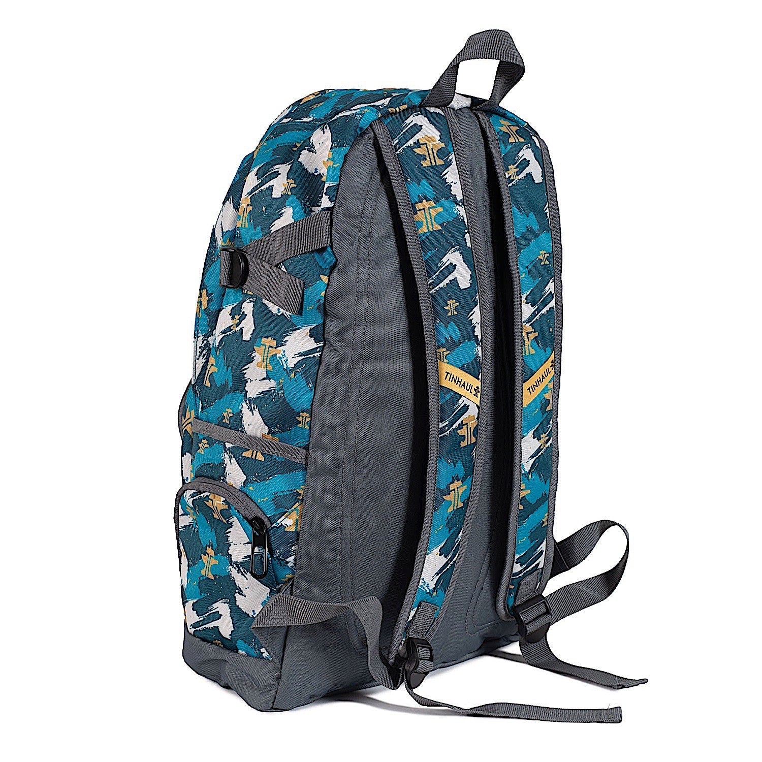 Tin Haul Brushstrokes Print Backpack - Turquoise Print - Image 2