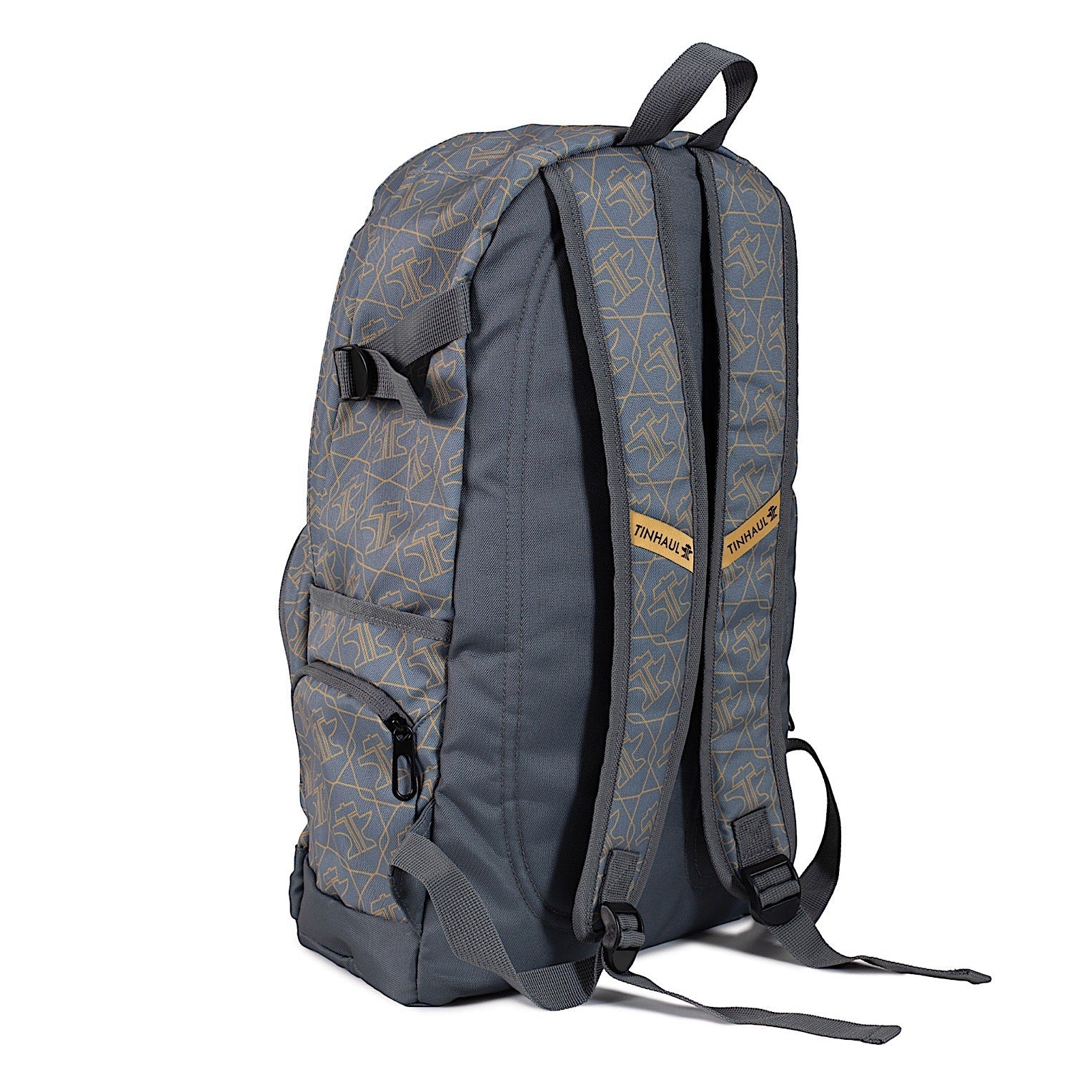 Tin Haul Print Backpack - Grey Branded - Image 2