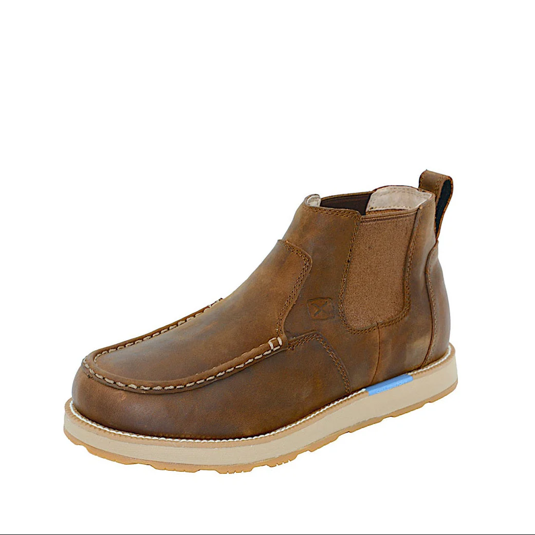 Twisted X Men's Cellstretch Wedge Boot - Light Chocolate