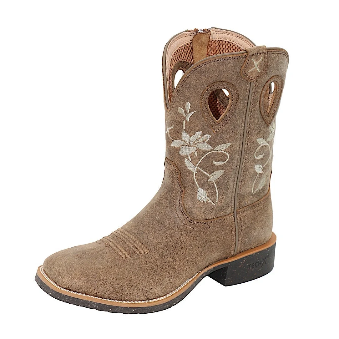 Twisted X Women's 9 Tech X2 Zip Boot - Bomber/Bomber
