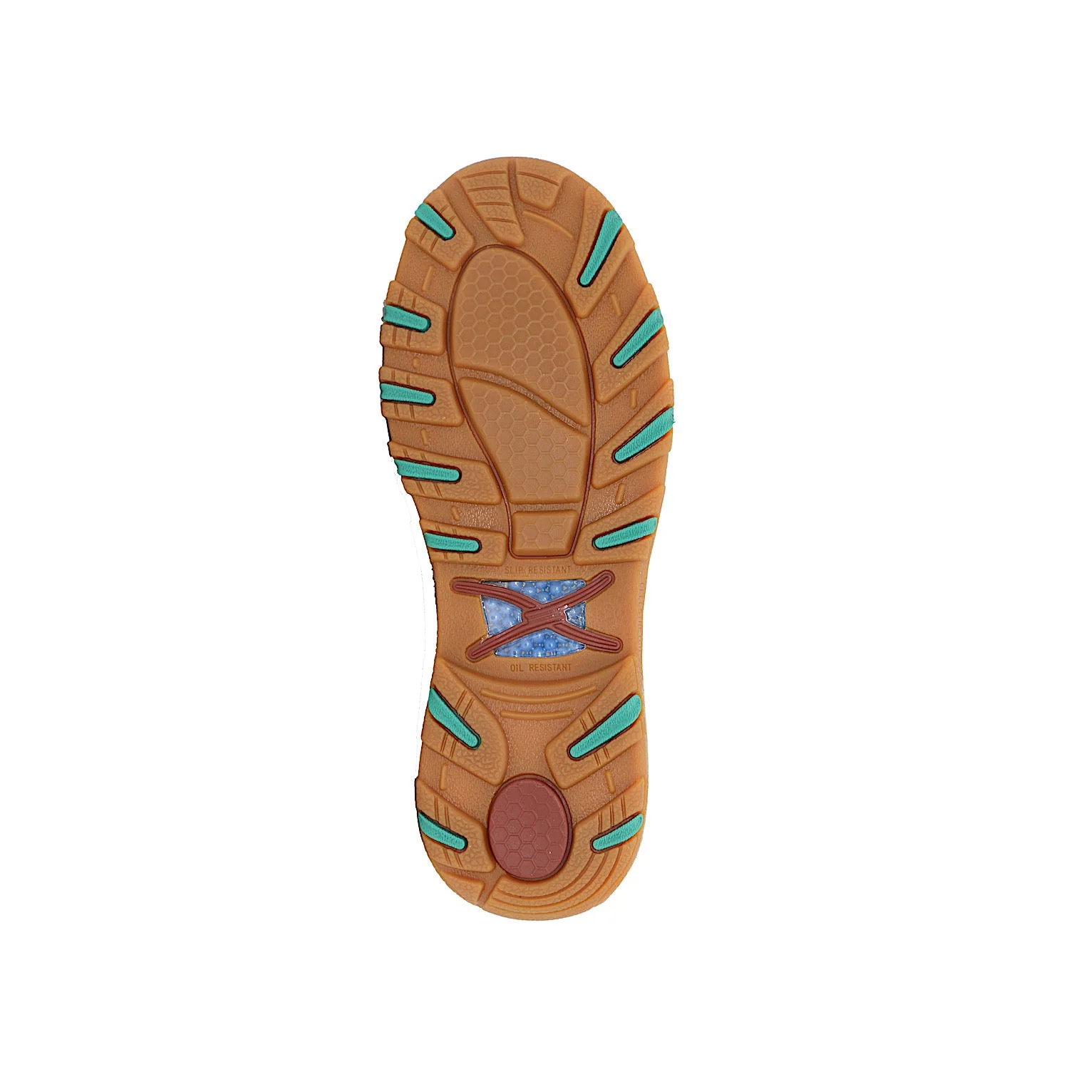 Twisted X Women's Barbed Cellstretch Slipon - Brown/Teal - Image 2