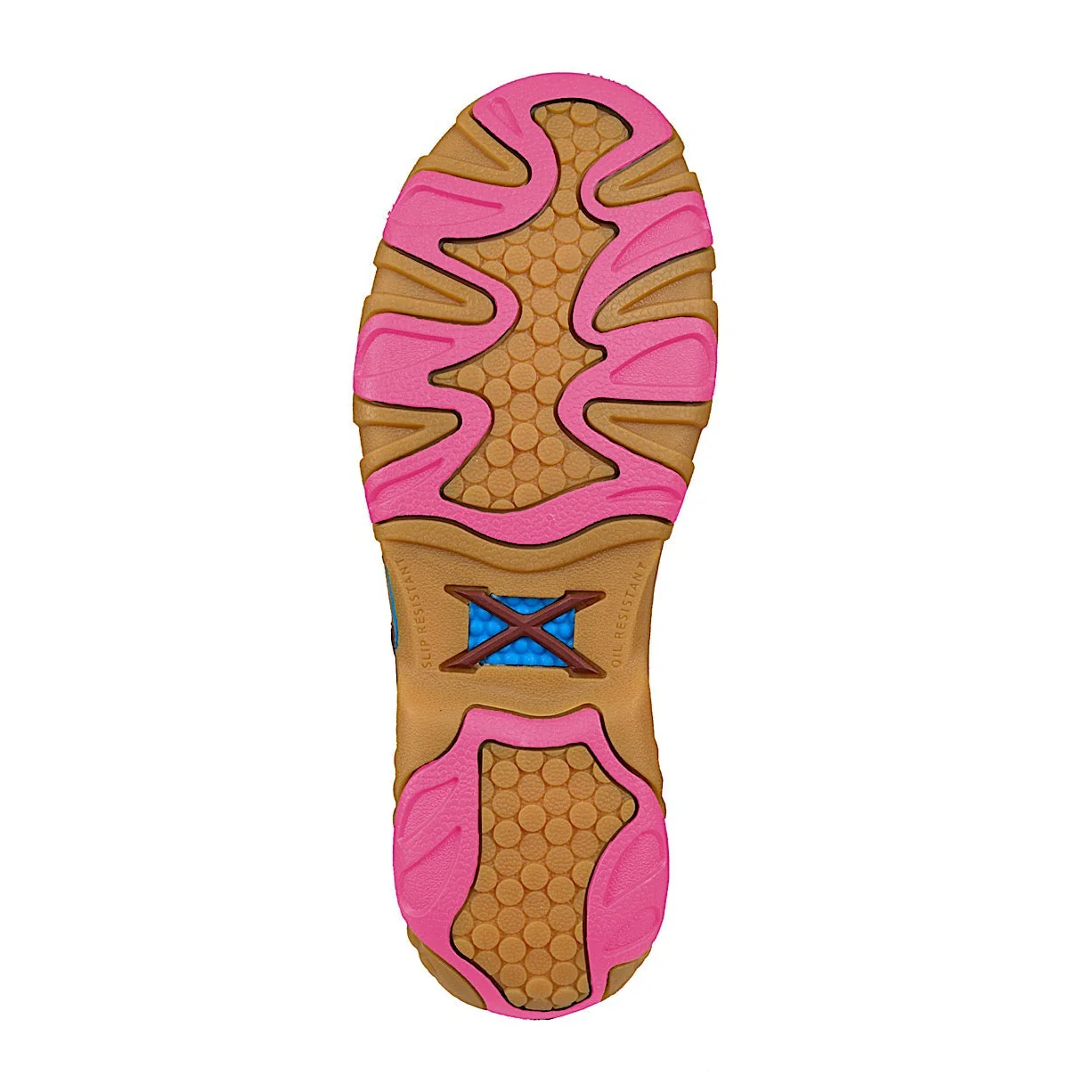 Twisted X Women's Cellstretch Elastic Tie Shoe - Pecan / ECO Dust / Pink - Image 2