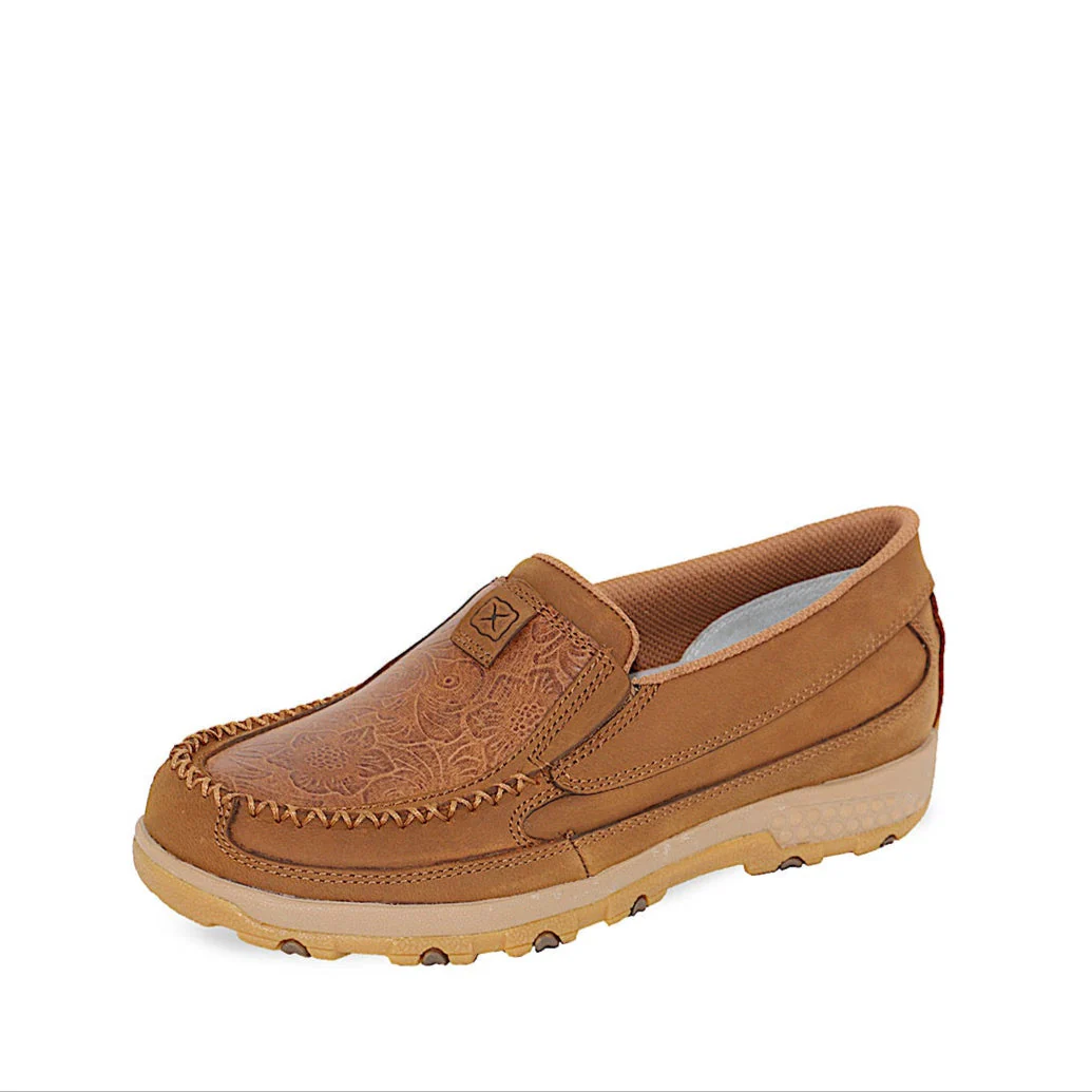 Twisted X Women's Flower Cellstretch Mocs Slip On - Brown