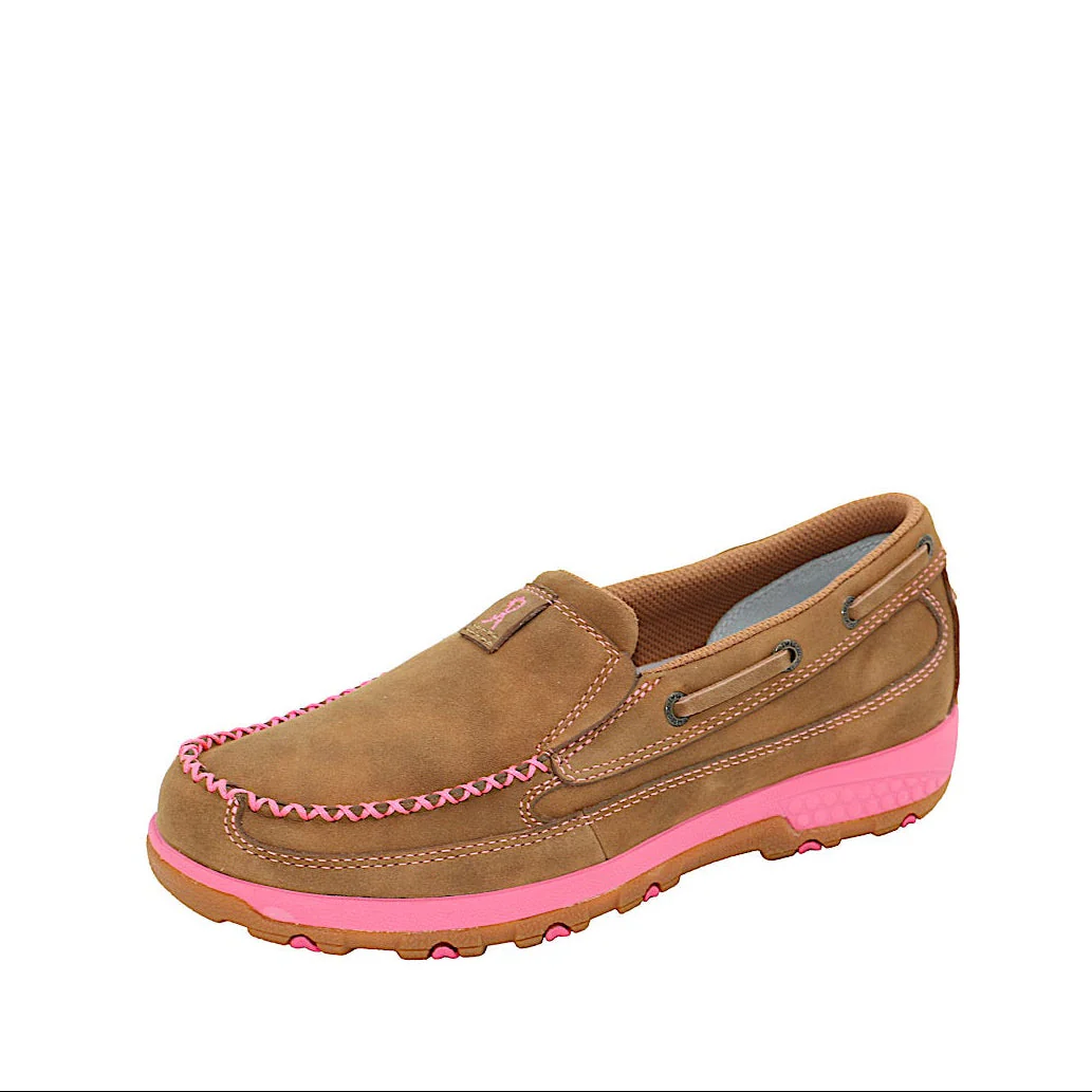 Twisted X Women's Pink Cellstretch Slipon - Brown/Pink