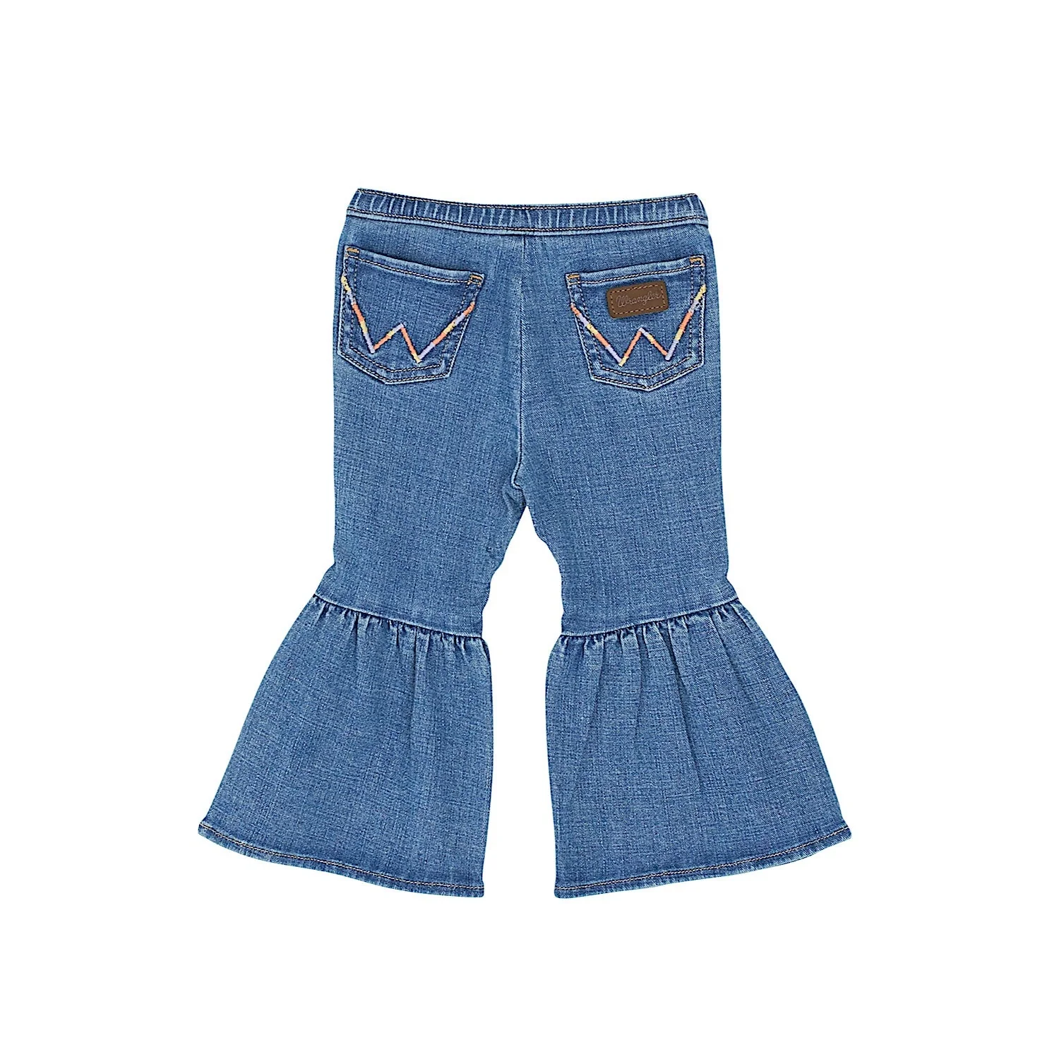 Wrangler Baby Girls Pull Up Flare Jeans - Reign - Image 2