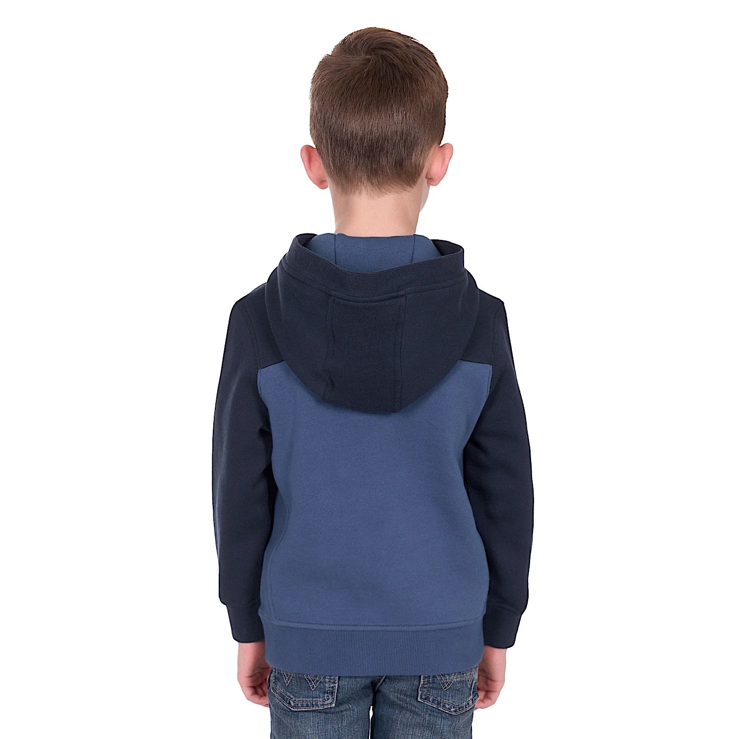 Wrangler Boys Clinton Hoodie - Navy/Denim - Image 4
