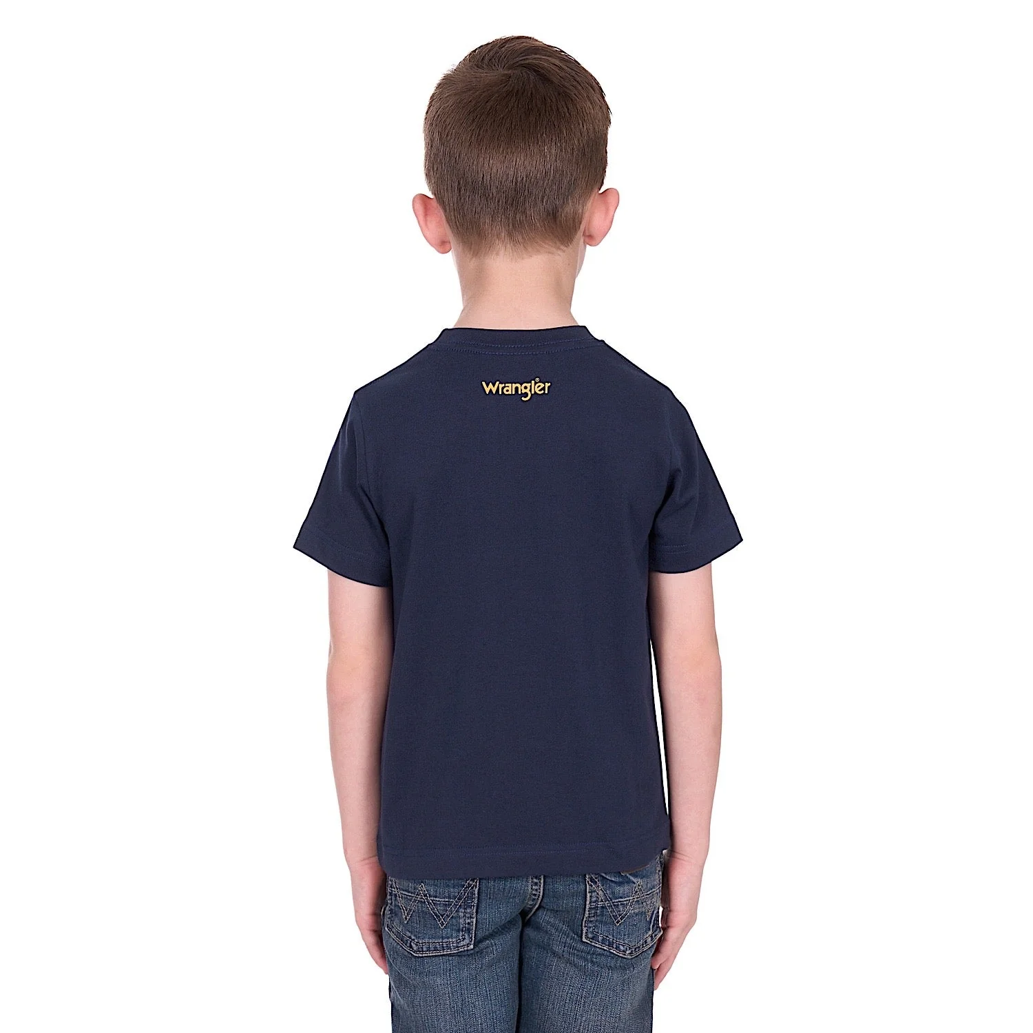 Wrangler Boys Joel T-Shirt - Navy - Image 4