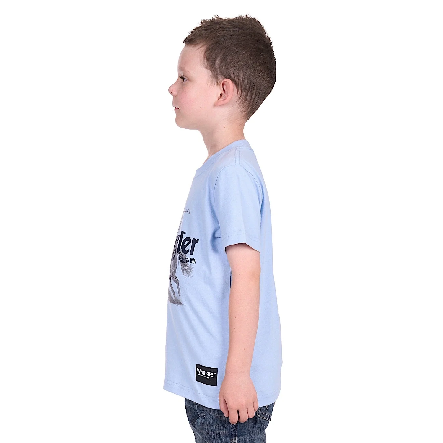 Wrangler Boy's Lance Tee - Light Blue - Image 3