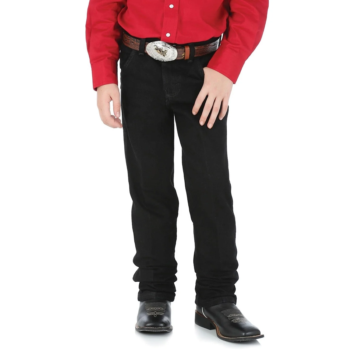 Wrangler Boy's Original ProRodeo Jean - Overdyed Black - Image 2