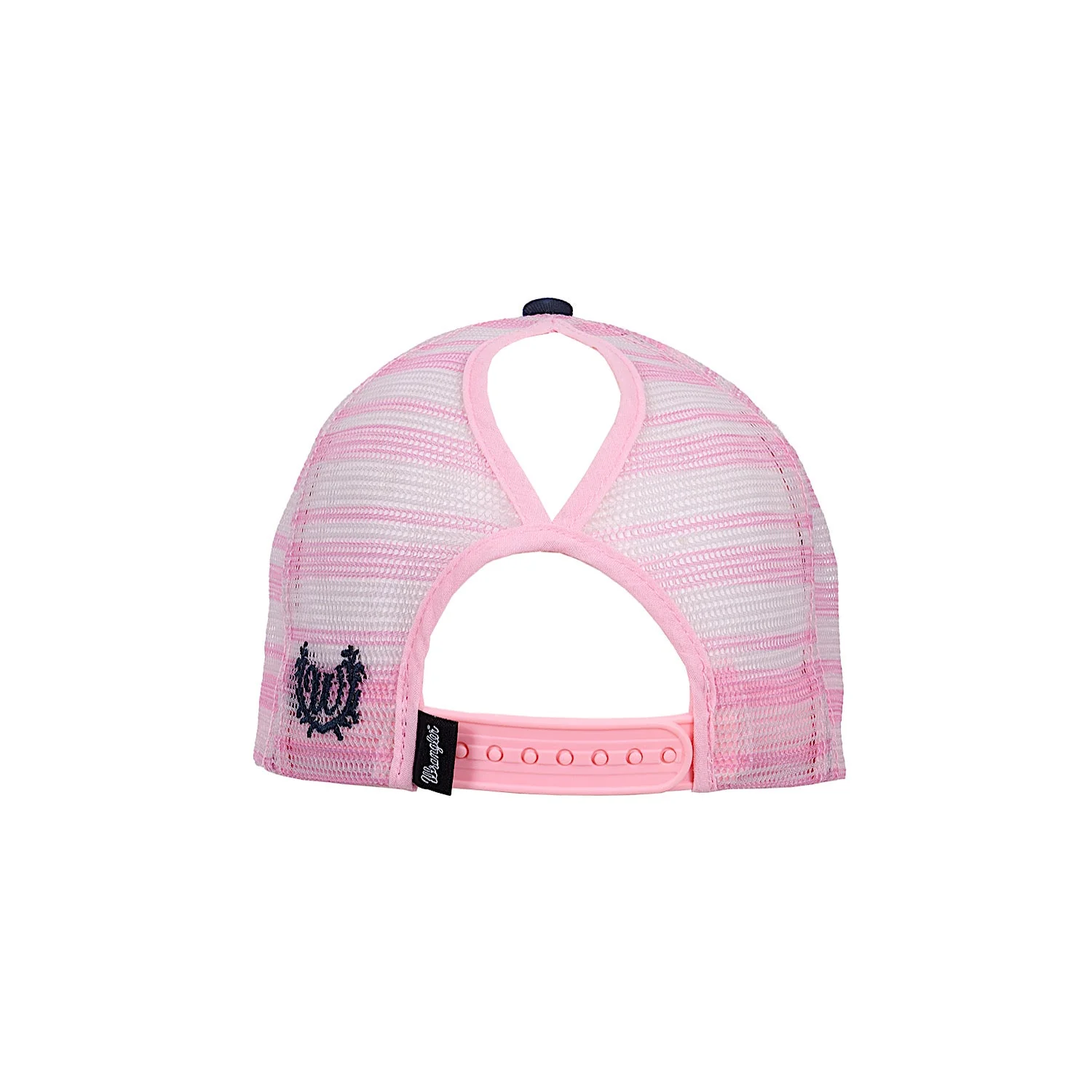 Wrangler Darla HP Ponytail Trucker Cap - Navy/Pink - Image 2
