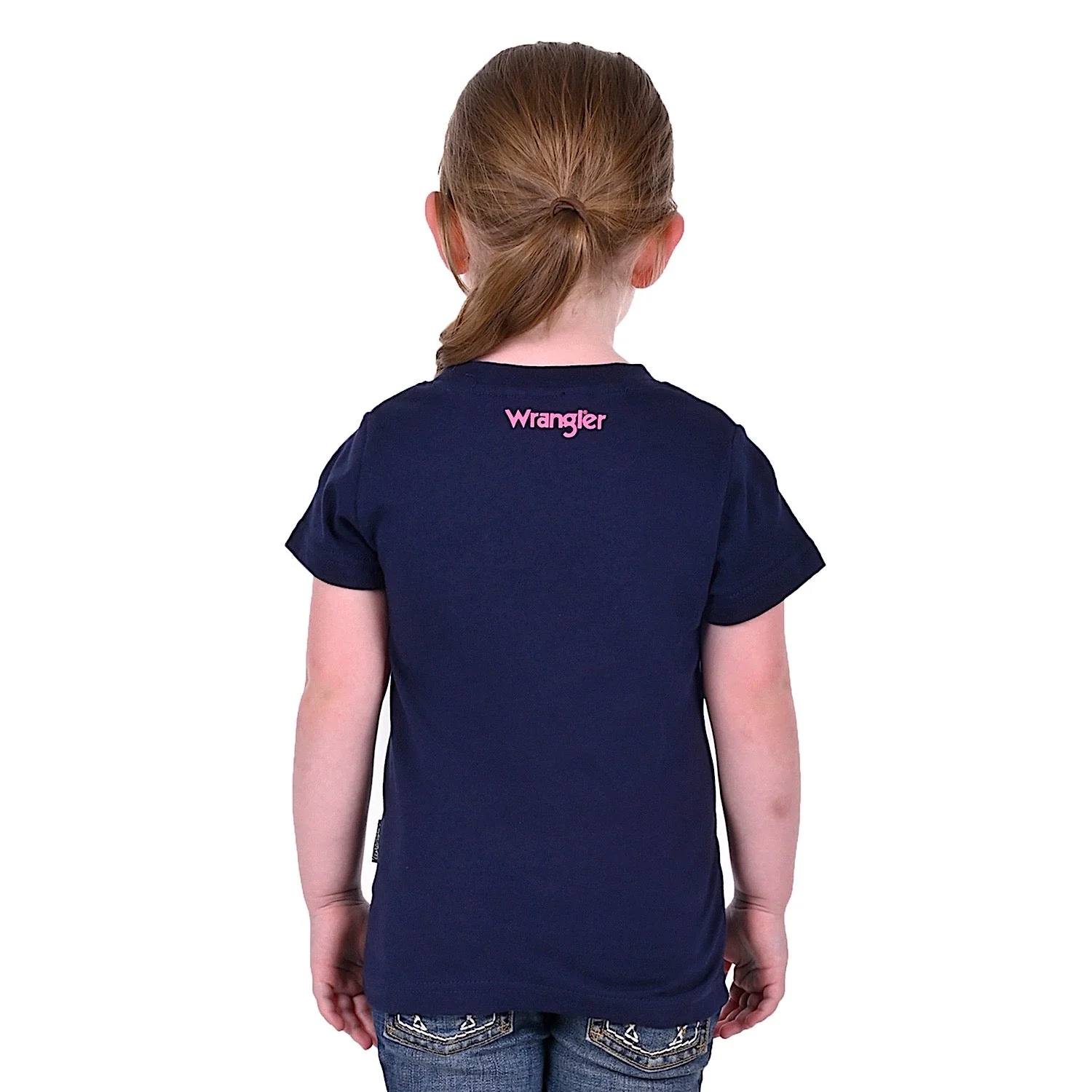 Wrangler Girl's Avery Tee Navy - Image 3