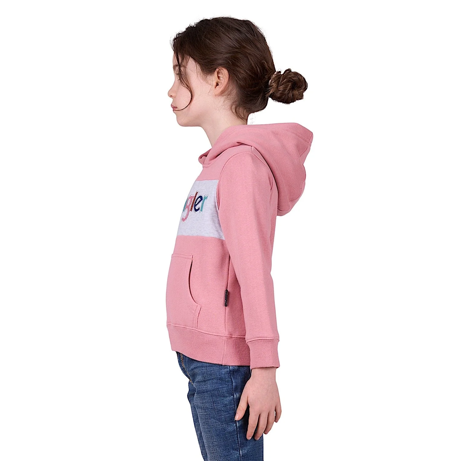 Wrangler Girl's Bella Pullover Hoodie - Pink - Image 2