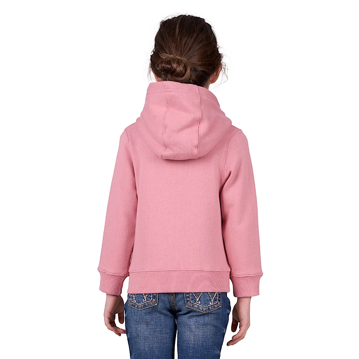 Wrangler Girl's Bella Pullover Hoodie - Pink - Image 3