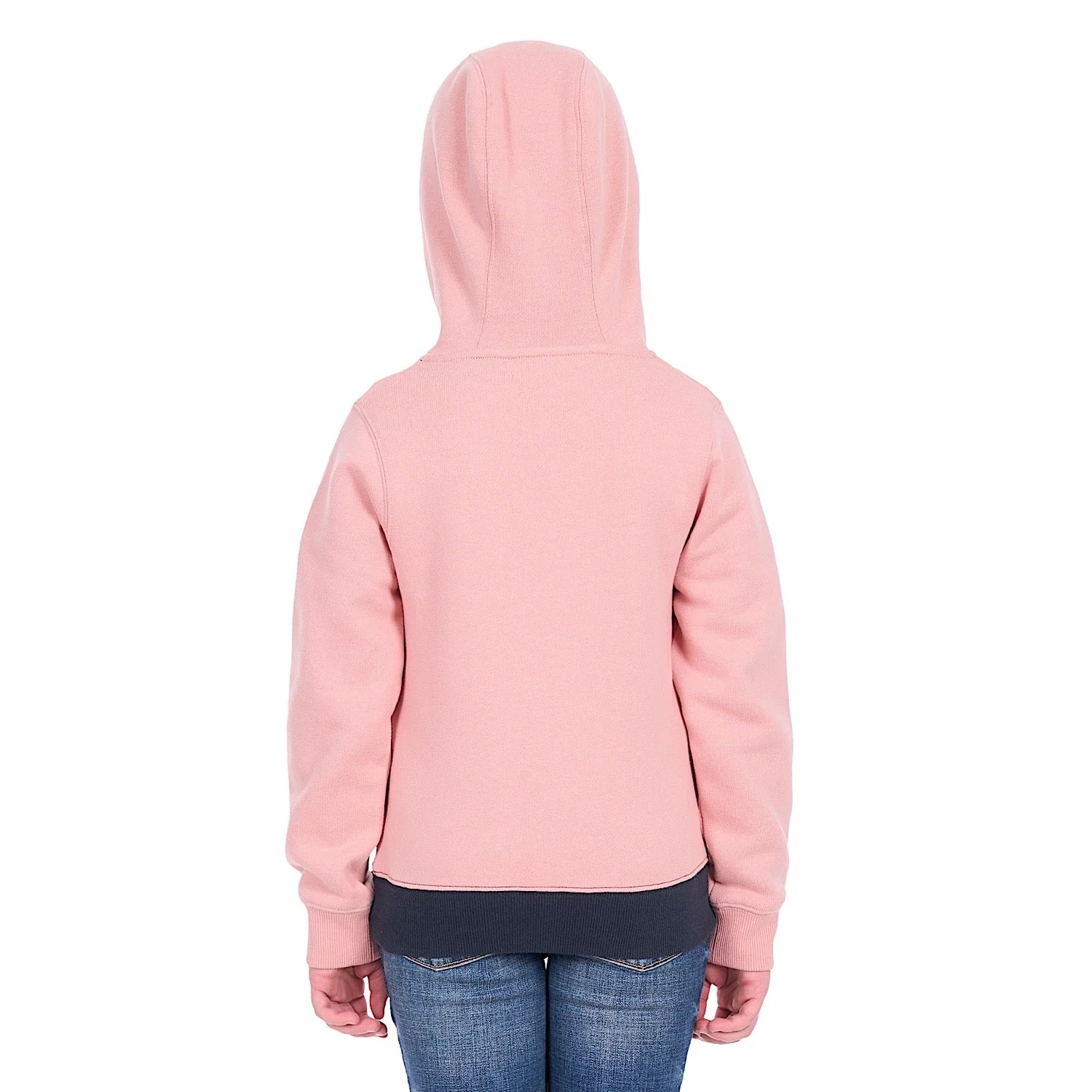Wrangler Girl's Brooke Pullover Hoodie - Rose/Navy - Image 5
