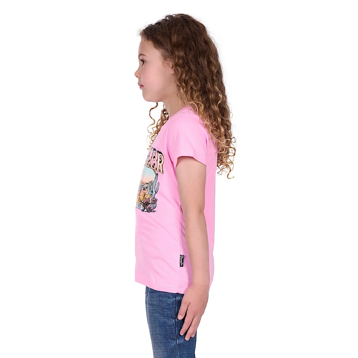Wrangler Girl's Cherie Tee - Pink - Image 3