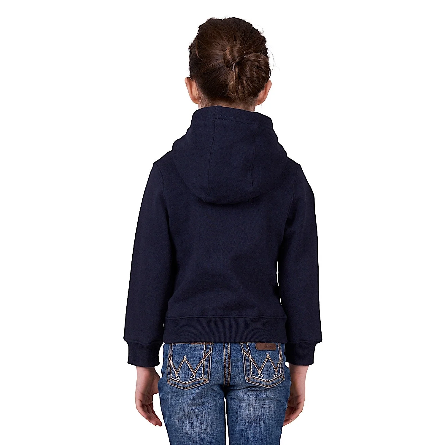 Wrangler Girl's Daisy Pullover Hoodie - Navy - Image 2