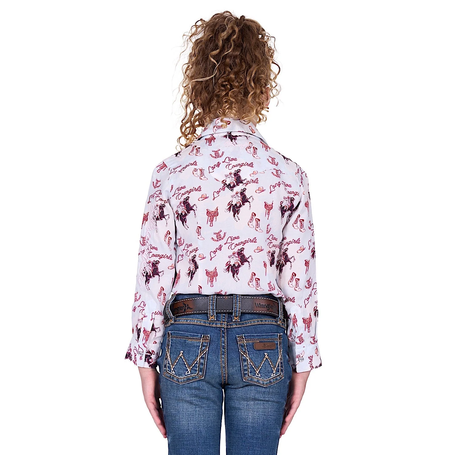 Wrangler Girl's Doreen Shirt - Light Blue - Image 2