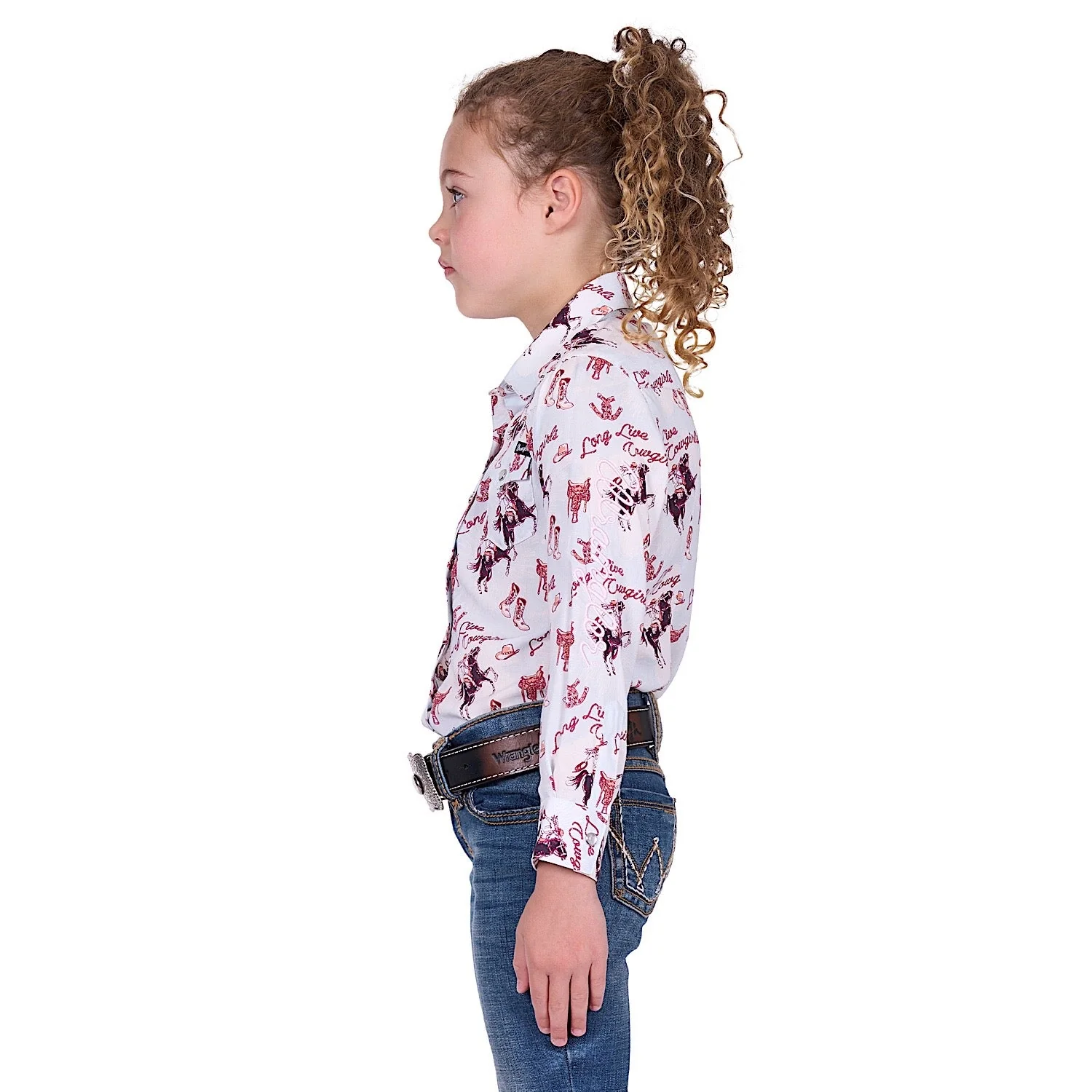 Wrangler Girl's Doreen Shirt - Light Blue - Image 3