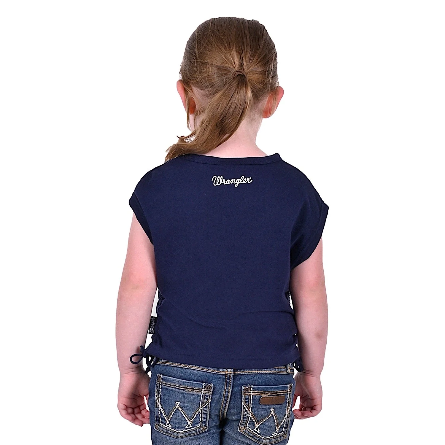 Wrangler Girl's Eve Tank Navy - Image 3