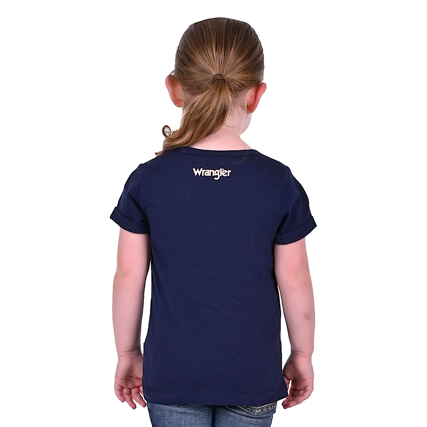 Wrangler Girl's Iris Tee Navy - Image 3