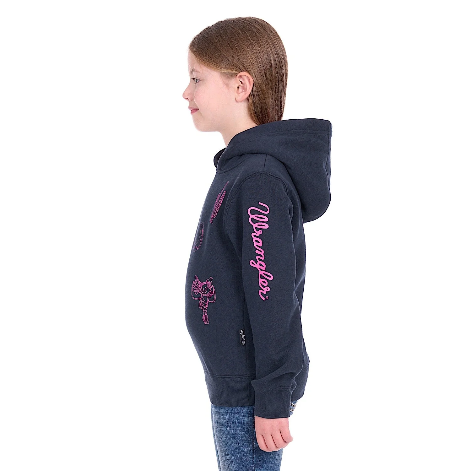 Wrangler Girl's Mallory Hoodie - Navy - Image 3