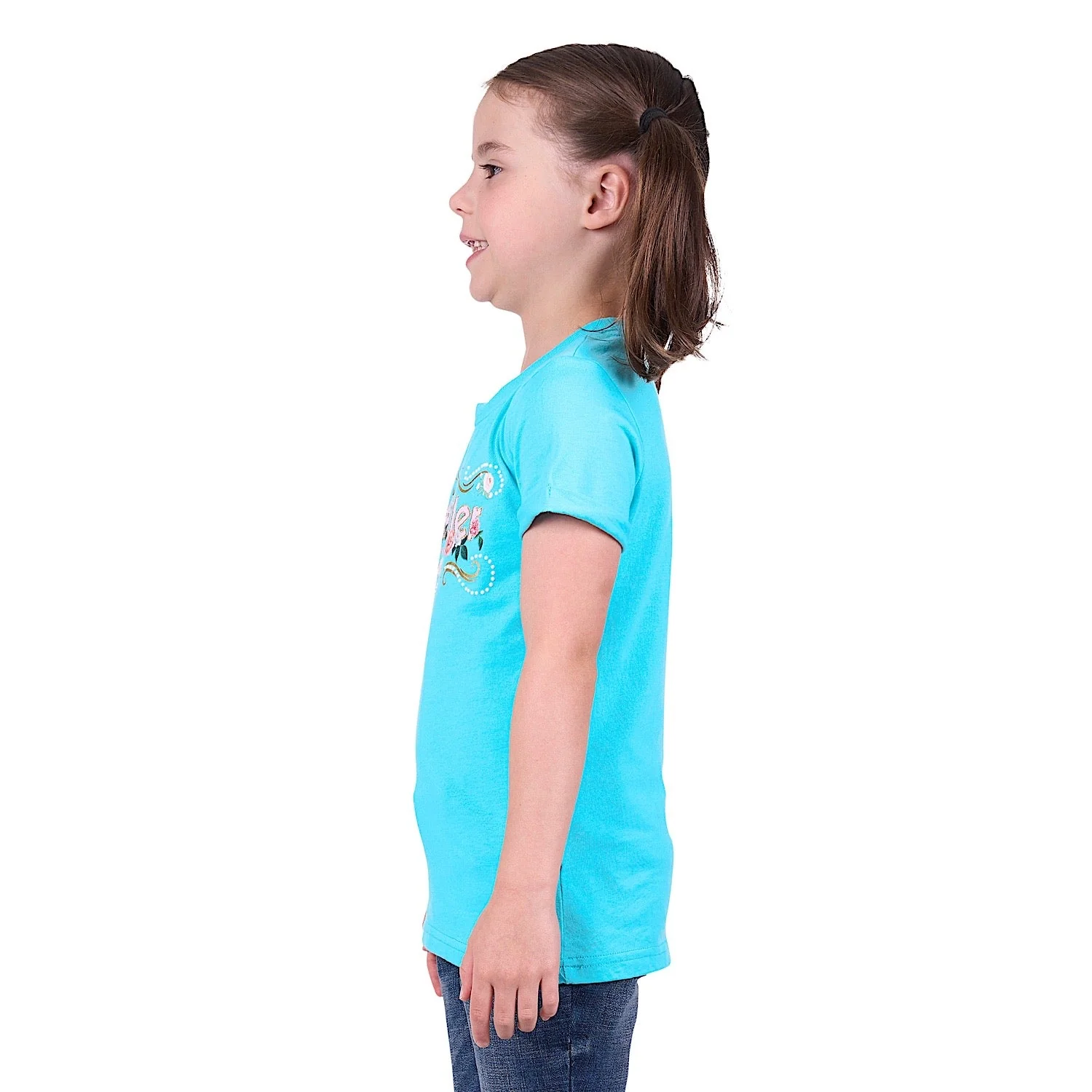 Wrangler Girl's Pippa Tee Aqua - Image 2