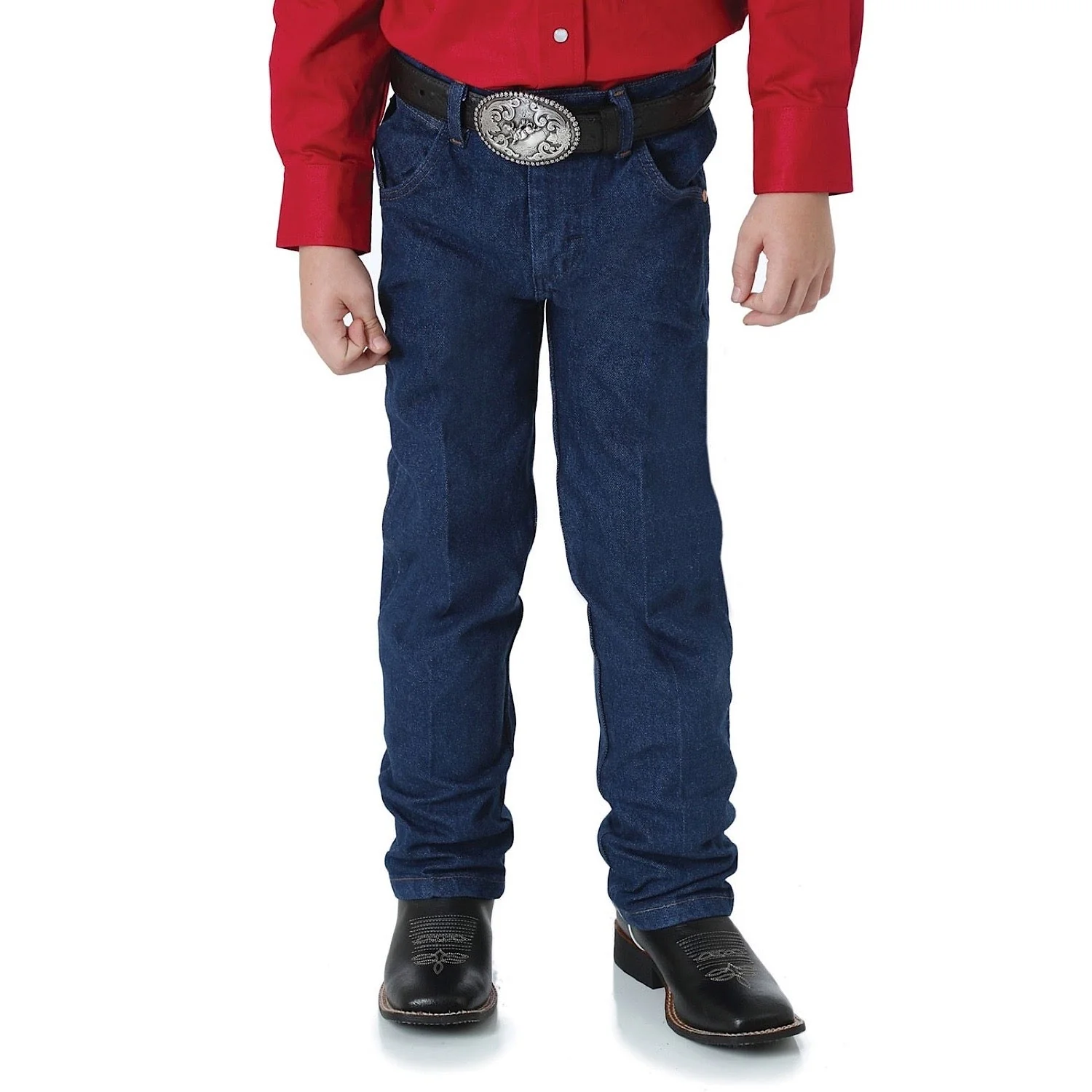 Wrangler Boy's Junior Original ProRodeo Jean - Prewashed Indigo - Image 3
