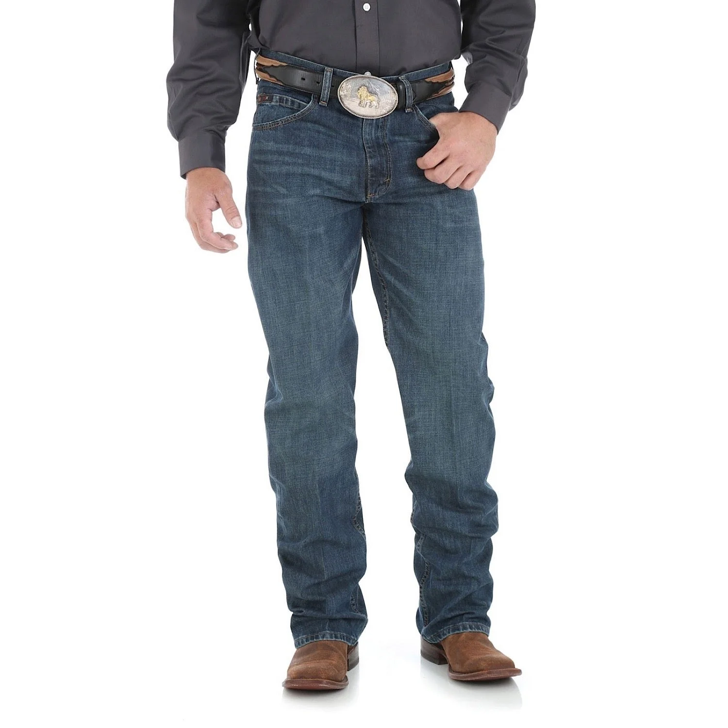 Wrangler Men's 20X Competition Relaxed Jean - River Wash