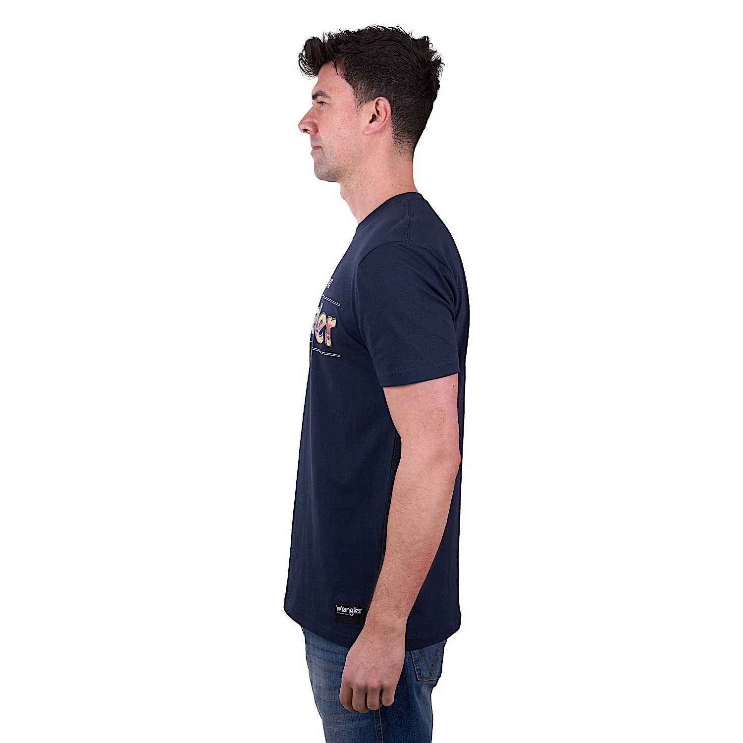 Wrangler Men's Adam Short Sleeve Tee - Navy - Image 2