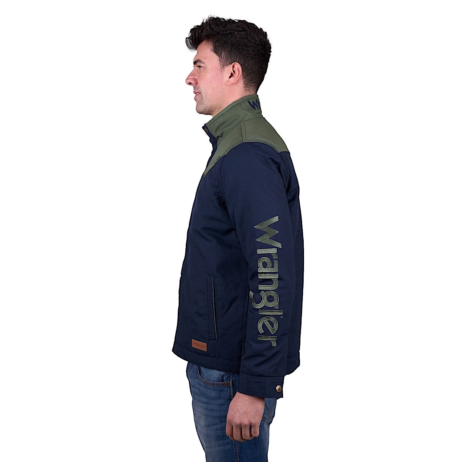 Wrangler Men's Andrew Jacket - Navy/Cypress - Image 3
