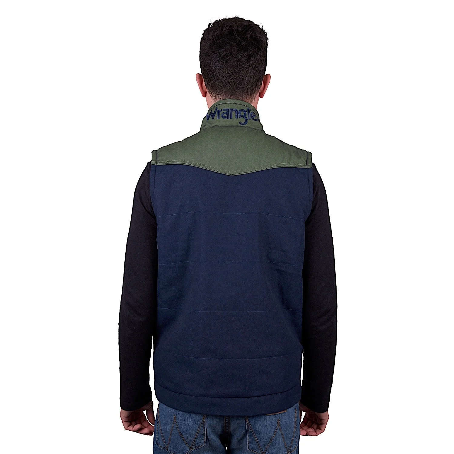 Wrangler Men's Andrew Vest - Navy/Cypress - Image 2