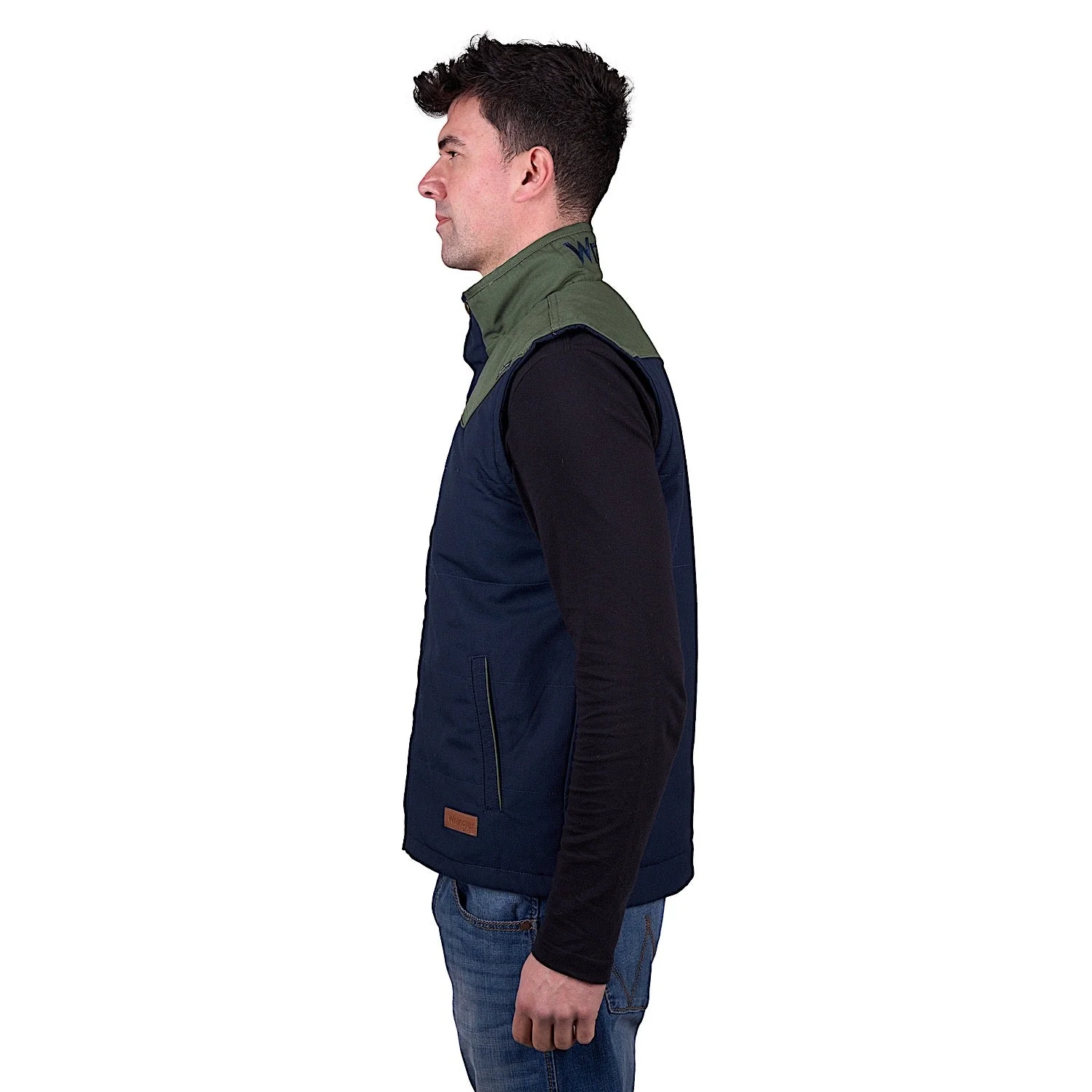 Wrangler Men's Andrew Vest - Navy/Cypress - Image 3